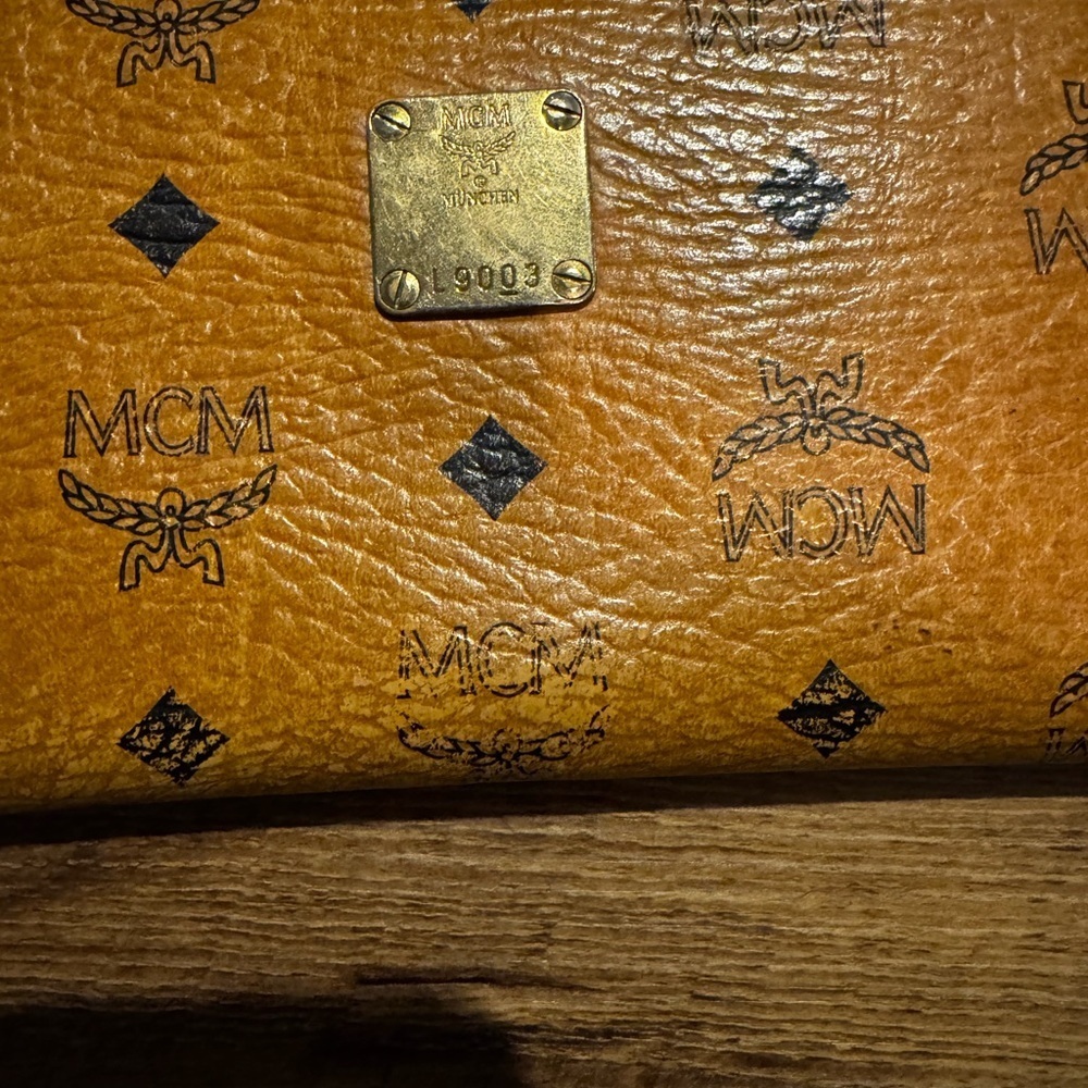 MCM Cognac Leather Long Zippy Organizer/Wallet with Wristlet Strap - Picture 2 of 13